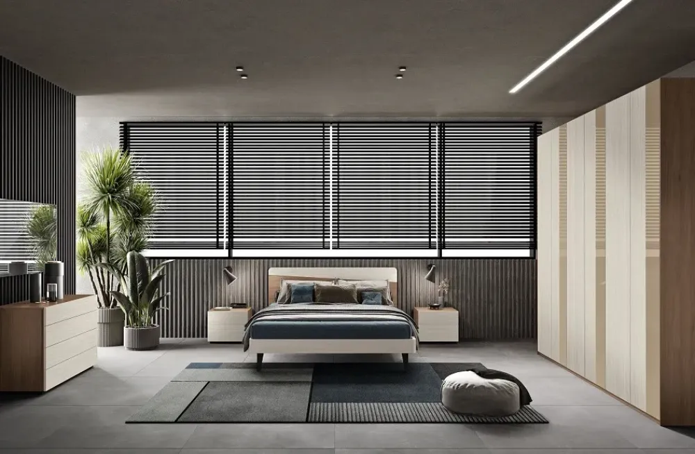 Gruppo Silwood Camera da letto Vega in laminato a prezzo Outlet- Camere Da Letto
