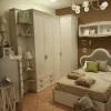 Colombini Casa Cameretta Arcadia tortora con letto una piazza e mezza in Offerta Outlet- Camerette