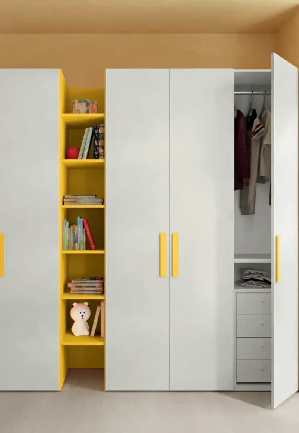 Colombini Casa Cameretta C103 con letto a terra a prezzo Outlet- Camerette