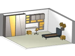 Hot Cameretta C118 golf letti a terra in offerta Camerette