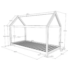 Artigianale Cameretta Cabane bed in legno a prezzo riservato- Camerette