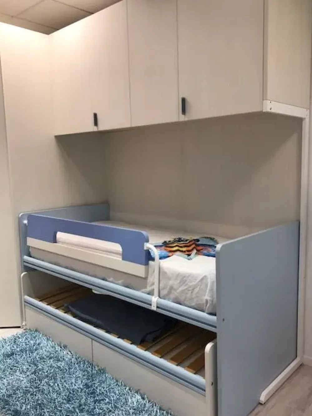 Clearance Cameretta Camera con cabina con letto a soppalco scorrevole scontata Camerette