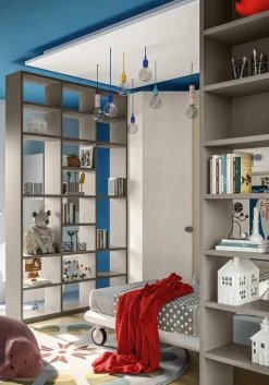 Cameretta Cameretta a ponte-angolare di scontata del 40% letti a terra in Offerta Outlet Camerette