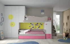 Mistral Cameretta Cameretta a soppalco di scontata del 30% con letto a soppalco a prezzo scontato- Camerette