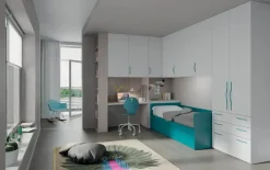 Cameretta Cameretta componibile del programma evo scontata del 30%  con letto a ponte scontata Camerette