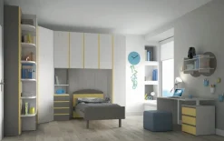 Mistral Cameretta Cameretta componibile del programma evo scontata del 30%  letti a terra scontata- Camerette