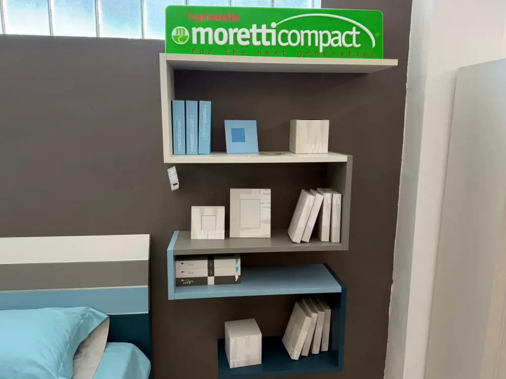 CAMERETTA Cameretta con armadio scorrevole a PREZZI OUTLET^Moretti Compact Camerette Discount