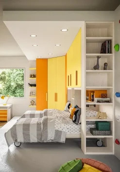 Giessegi Cameretta Cameretta con cabina-angolare di scontata del 40% con uno sconto imbattibile- Camerette