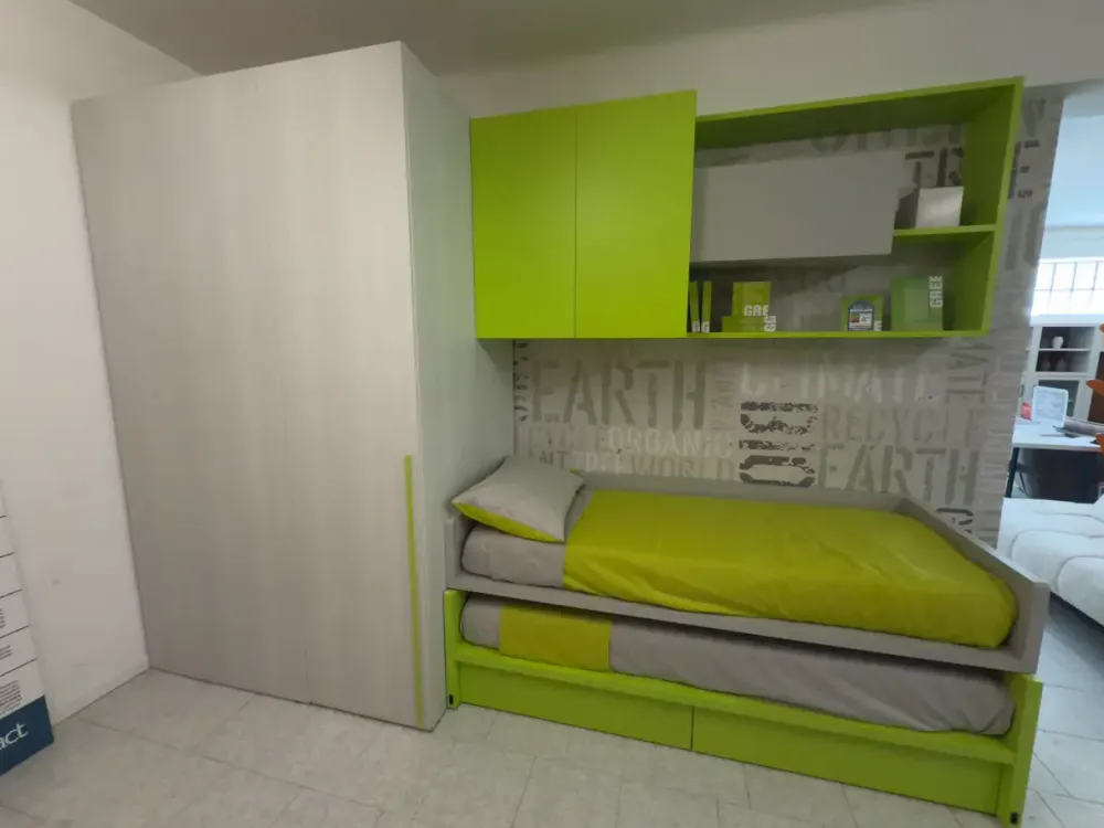 Moretti Compact Camerette Cameretta Cameretta con cabina con letti a scomparsa in Offerta Outlet- Camerette