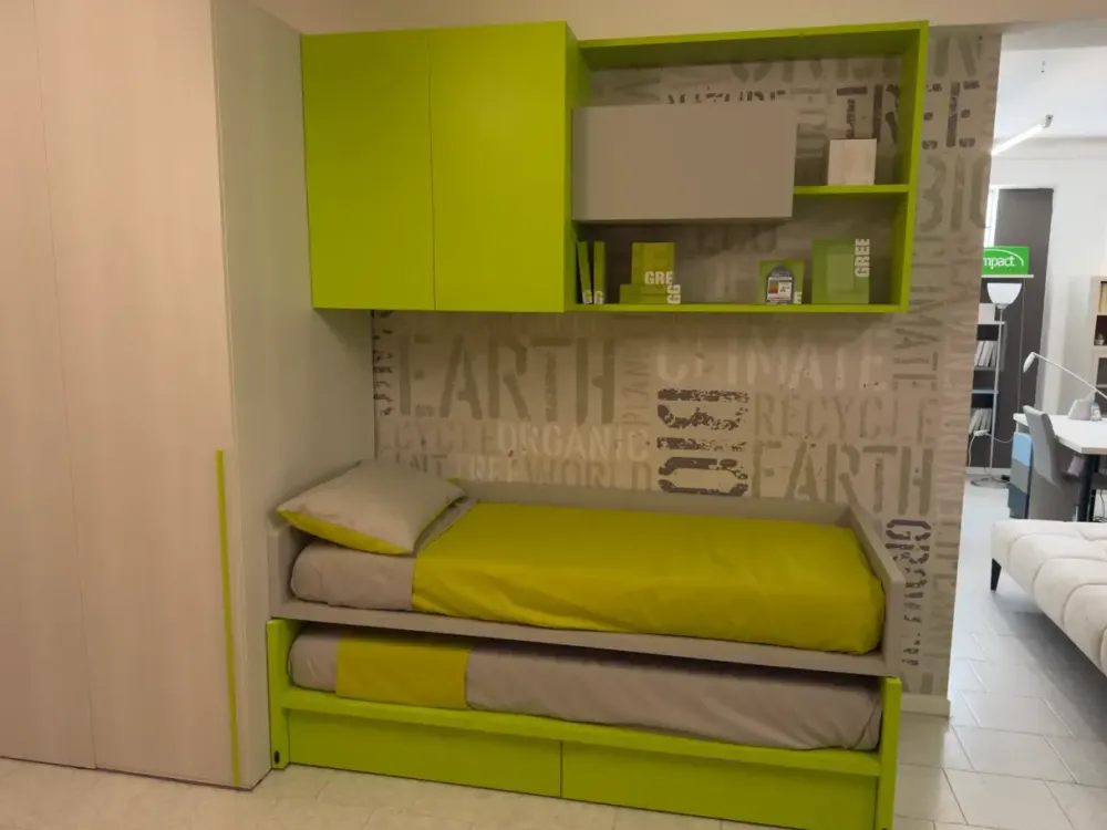 Moretti Compact Camerette Cameretta Cameretta con cabina con letti a scomparsa in Offerta Outlet- Camerette