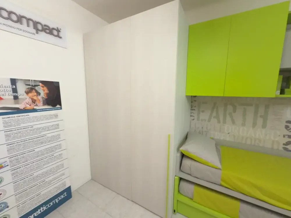 Moretti Compact Camerette Cameretta Cameretta con cabina con letti a scomparsa in Offerta Outlet- Camerette