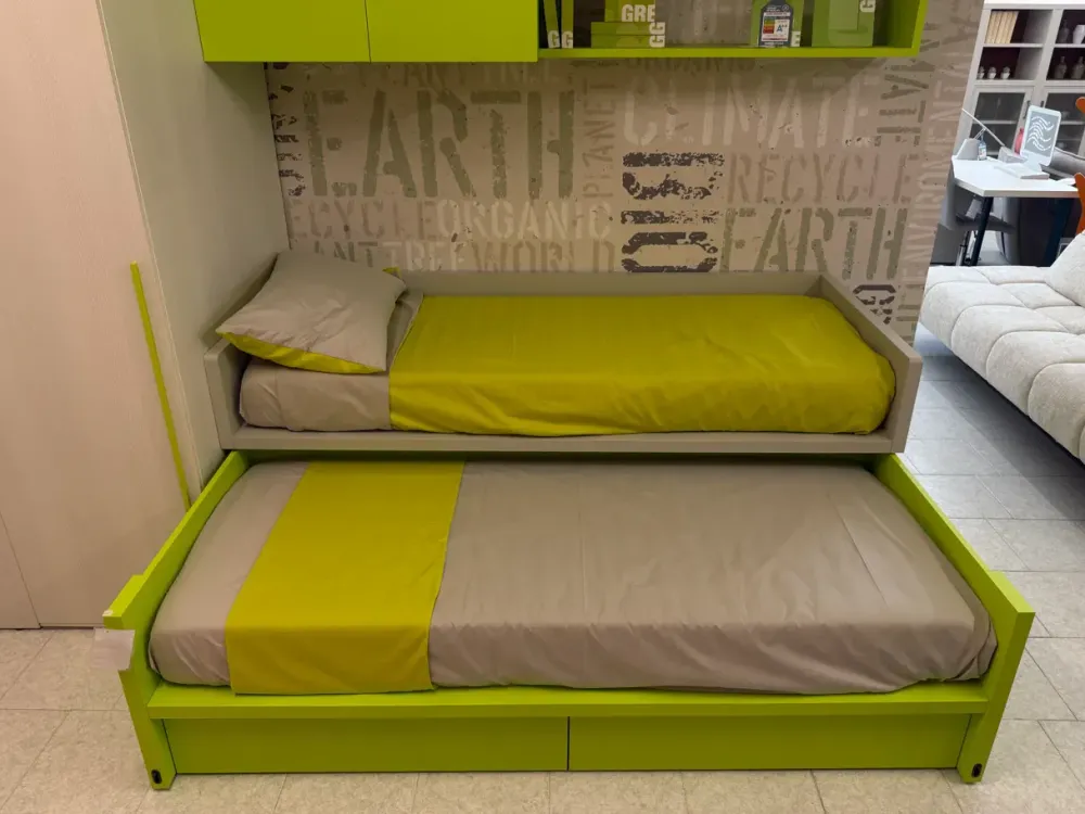 Moretti Compact Camerette Cameretta Cameretta con cabina con letti a scomparsa in Offerta Outlet- Camerette