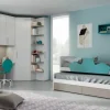 Outlet Cameretta Cameretta con cabina-spogliatoio-angolare di scontata del 30% con letto a castello in Offerta Outlet Camerette