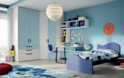 Sale Cameretta Cameretta con cabina-spogliatoio di scontata del 30% letti a terra a prezzo Outlet Camerette