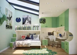 Giessegi Cameretta Cameretta con letto a castello di scontata del 40% SCONTATA- Camerette