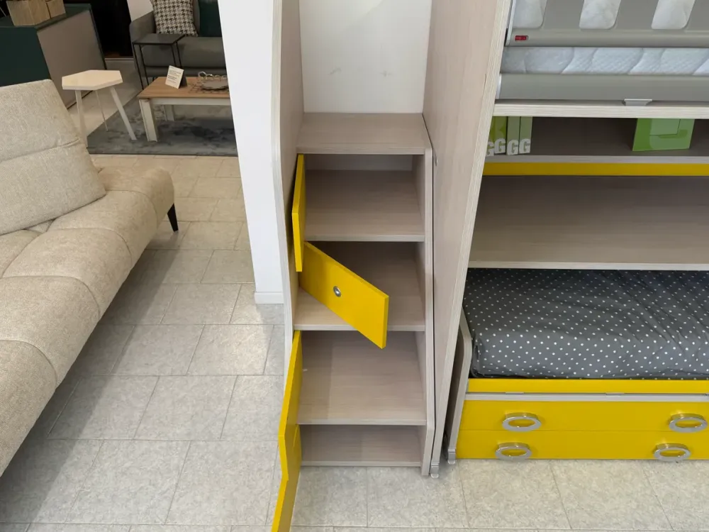 Moretti Compact Camerette Cameretta Cameretta con soppalco con letto a soppalco scontata- Camerette