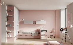 Cameretta Cameretta dal design moderno in laminato materico a prezzo Outlet^San Martino Mobili Online