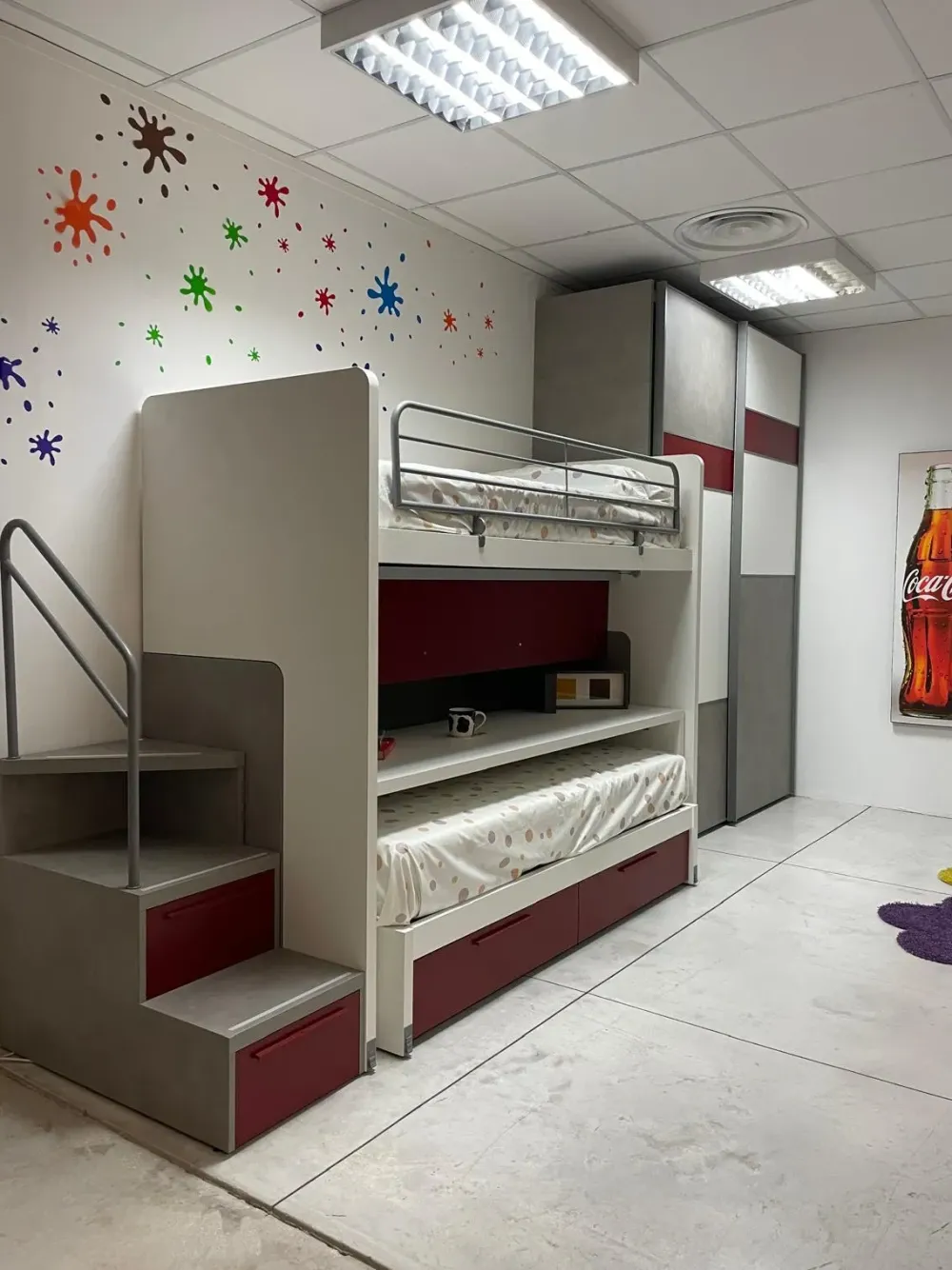 Best Cameretta Cameretta con letto a castello scorrevole in Offerta Outlet Camerette