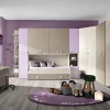 Sale Cameretta Cameretta mod.gloria con cabina-angolare in laminato opaco a prezzo scontato Camerette