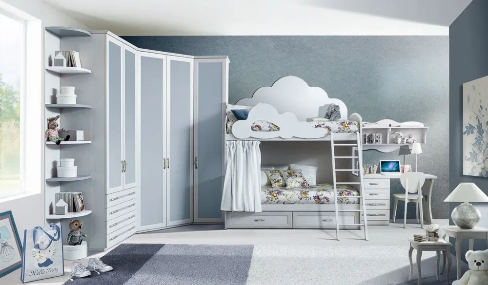 Hot Cameretta Cameretta mod.old di con letto a castello a prezzo Outlet Camerette