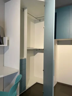 Cameretta Cameretta moretti con cabina ad angolo senza letto scontata^Moretti Compact Camerette Outlet