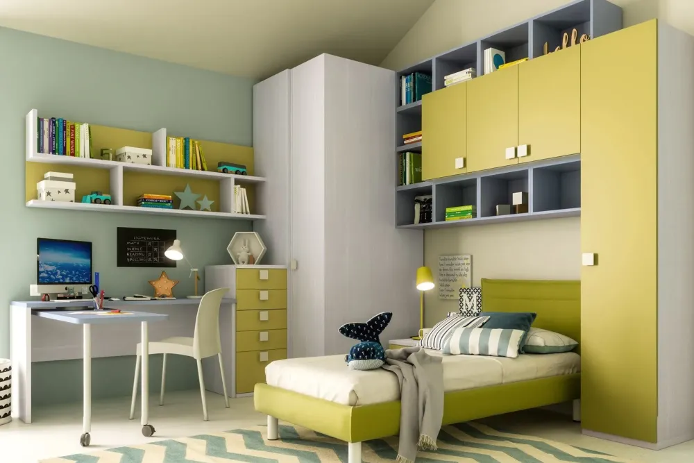 Cameretta Cameretta multidimensione 2 in laccato opaco a prezzo Outlet^Collezione esclusiva Outlet