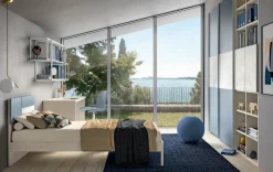 ZG Mobili Cameretta Cameretta per bambini moderna letti a terra scontata- Camerette