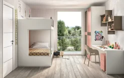 ZG Mobili Cameretta Cameretta per bambini moderna con letto a castello scontata- Camerette
