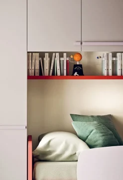 Cameretta Cameretta ponte  di in laminato opaco in Offerta Outlet Camerette