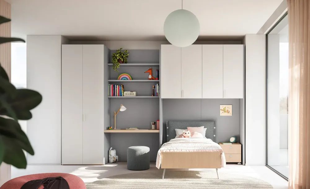 Cameretta Cameretta ponte 39 con letto a ponte a prezzo Outlet^Mistral Clearance