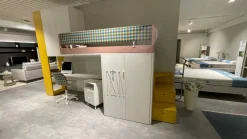 Nidi Cameretta Cameretta soppalco in laminato opaco in Offerta Outlet- Camerette