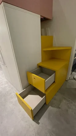 Nidi Cameretta Cameretta soppalco in laminato opaco in Offerta Outlet- Camerette