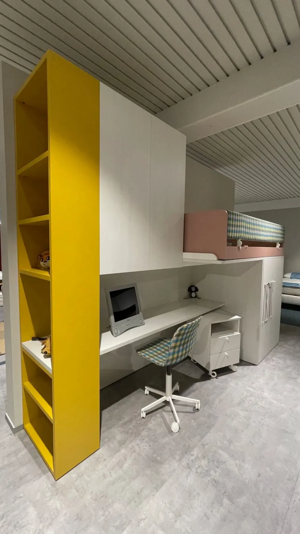 Nidi Cameretta Cameretta soppalco in laminato opaco in Offerta Outlet- Camerette