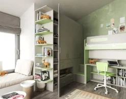 Cameretta Cameretta soppalco 8 con letto a soppalco a prezzo Outlet^San Martino Mobili Outlet