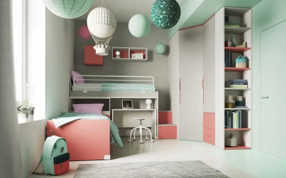 San Martino Mobili Cameretta Cameretta soppalco 5 con uno sconto imbattibile- Camerette