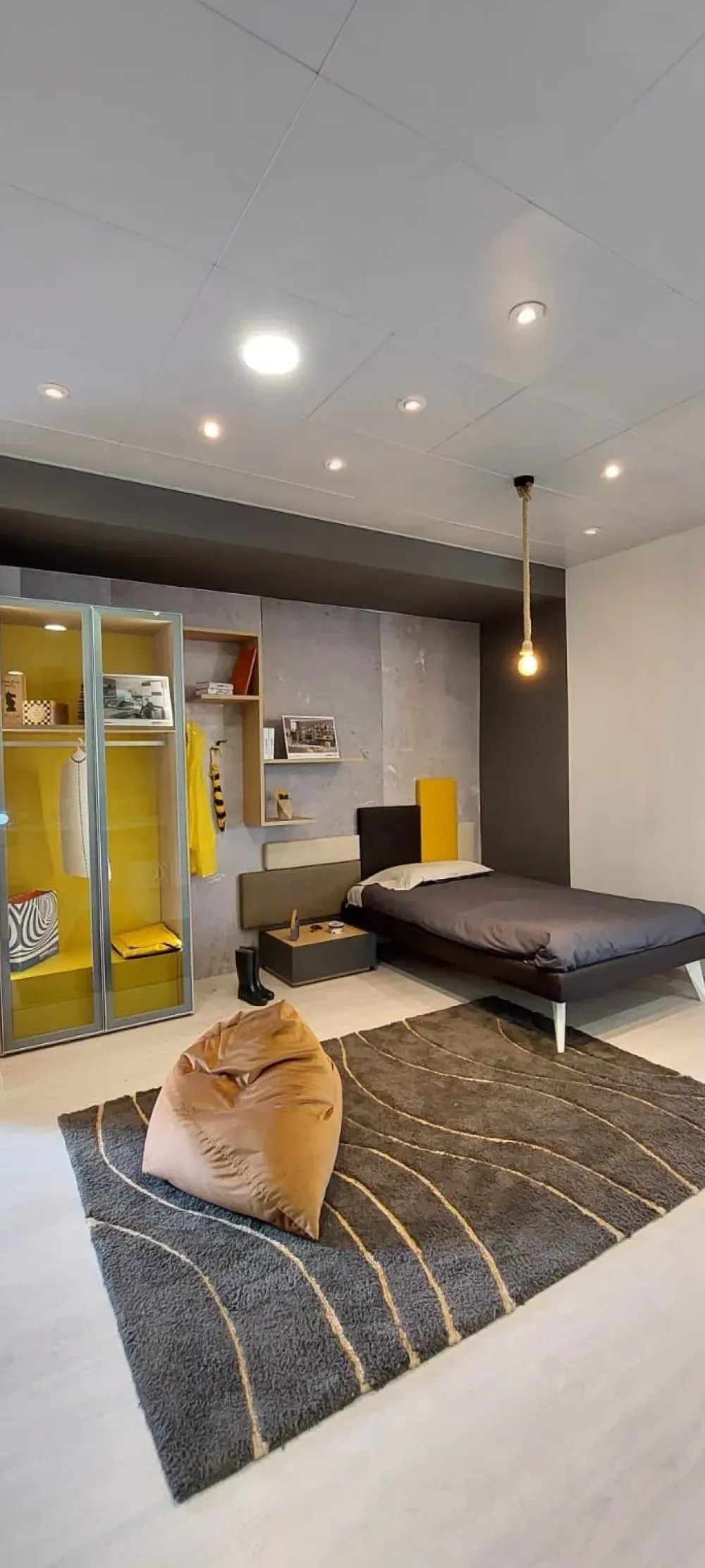 Outlet Cameretta Cameretta young Moretti compact in laccato opaco in Offerta Outlet Camerette