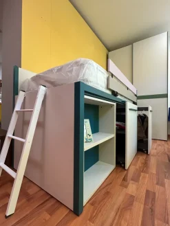 Moretti Compact Camerette Cameretta Compact con letto a soppalco scontata- Camerette