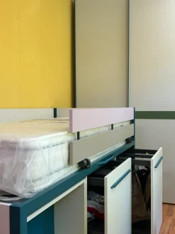 Moretti Compact Camerette Cameretta Compact  con letto a soppalco scontata- Camerette