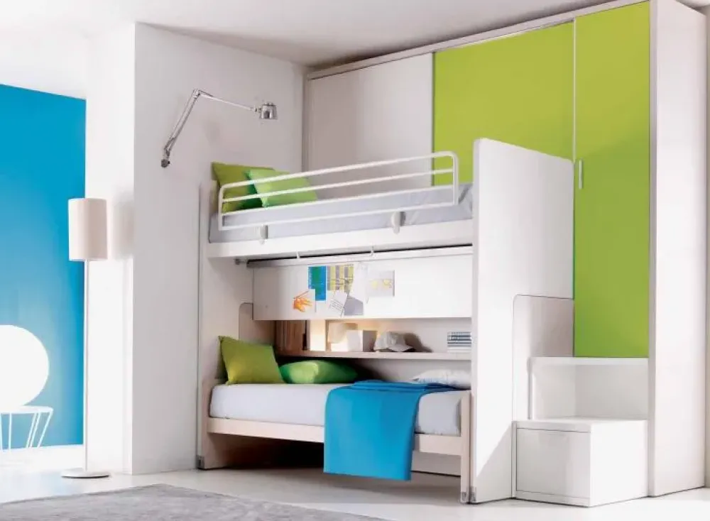 Hot Cameretta Composizione 302 con letto a ponte a prezzo scontato Camerette