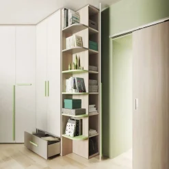 San Martino Mobili Cameretta Composizione 23 in legno a prezzo Outlet- Camerette