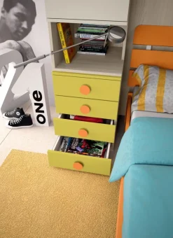 Cameretta Composizione 20 in laccato opaco a prezzo Outlet^San Martino Mobili Clearance