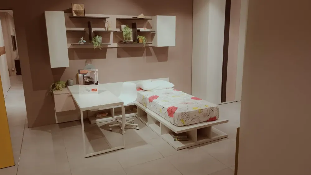 Cameretta Composizione h010 letti a terra in offerta^Doimo CityLine Hot