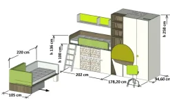 Cameretta Container xcab in OFFERTA OUTLET^Dielle Discount