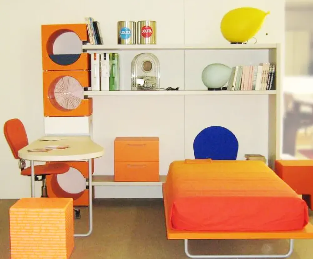Di Liddo & Perego Cameretta Cubik con letto a terra in Offerta Outlet- Camerette