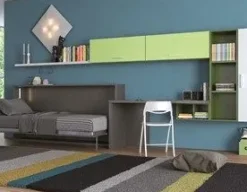 Artigianale Cameretta Desk in laminato materico in Offerta Outlet- Camerette