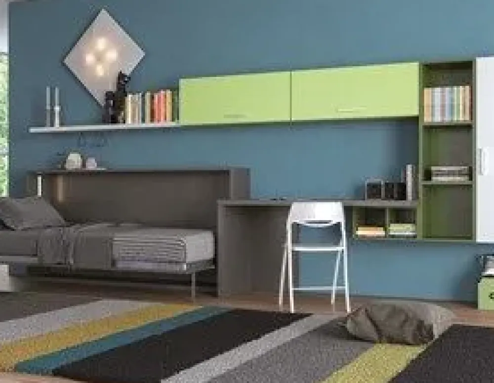 Artigianale Cameretta Desk in laminato materico in Offerta Outlet- Camerette