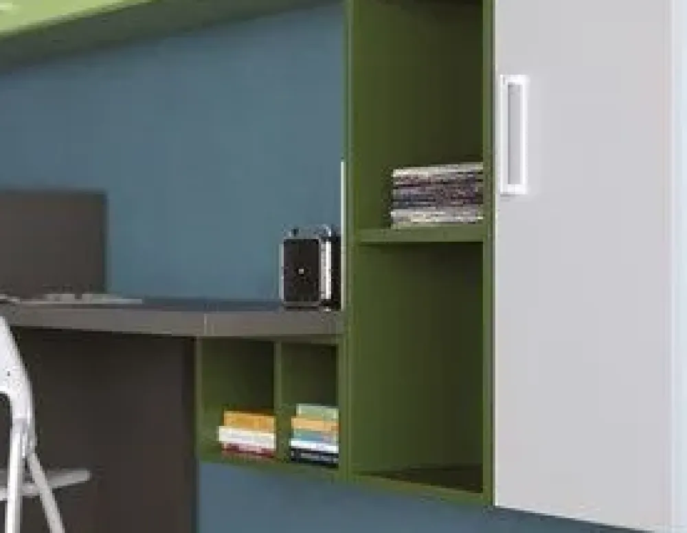 Artigianale Cameretta Desk in laminato materico in Offerta Outlet- Camerette