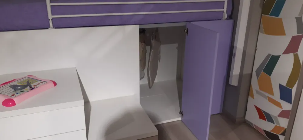 Dielle Cameretta box 6 con letto a soppalco in offerta- Camerette