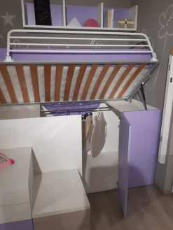 Dielle Cameretta box 6 con letto a soppalco in offerta- Camerette