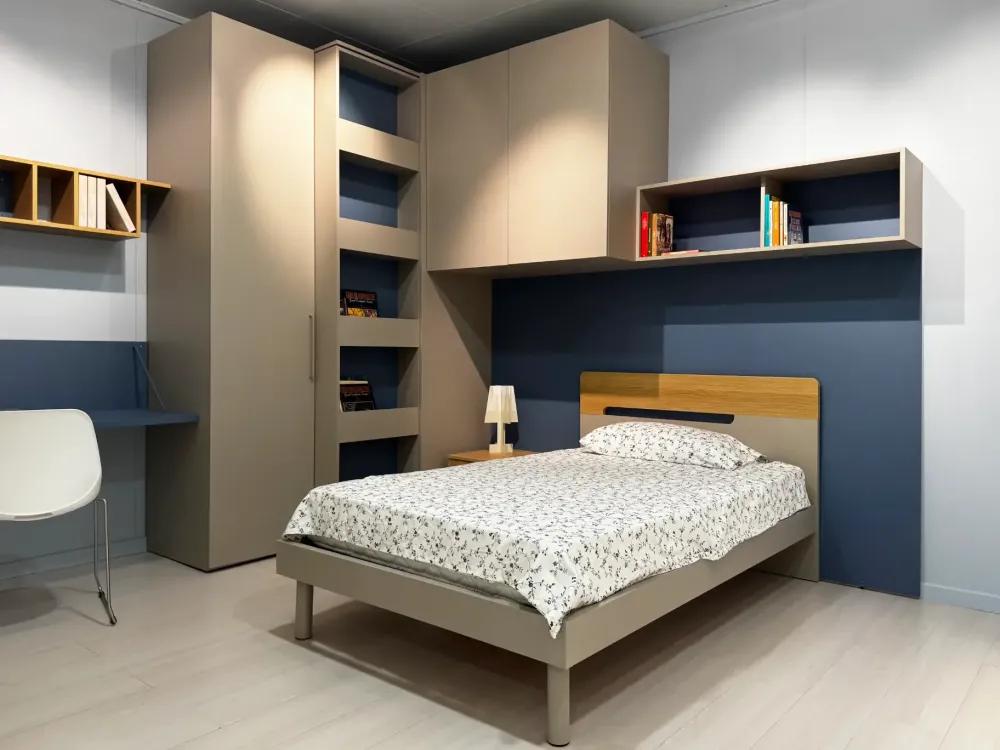 Cameretta Evo1 con letto una piazza e mezza in Offerta Outlet^Mistral Sale